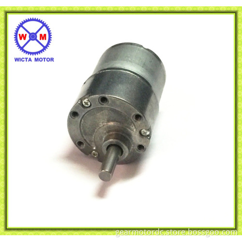 reversible powerful 12v dc motor with reduction gear, 37mm dc geared motor 12v 30 rpm